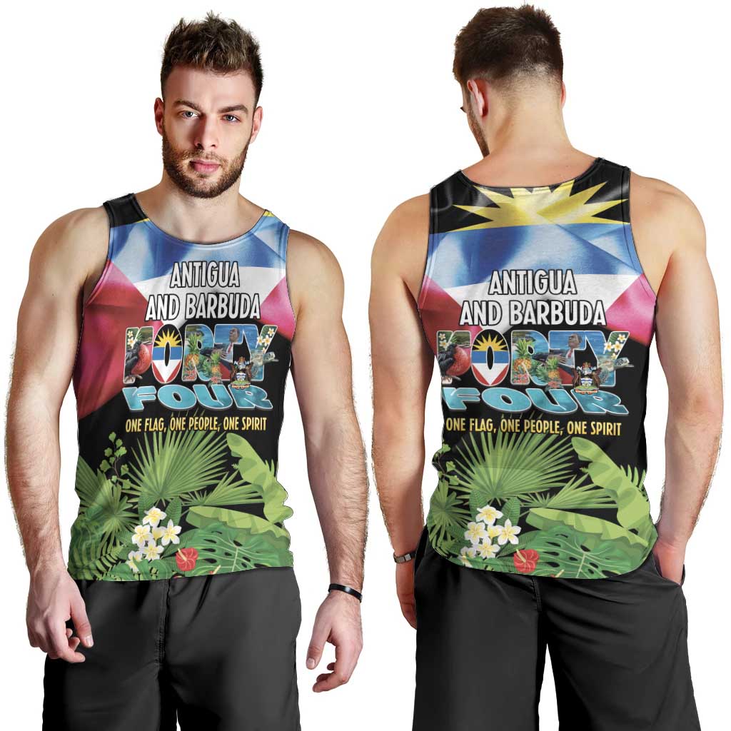 Antigua and Barbuda Independence Day Men Tank Top 44th Anniversary One Flag One People One Spirit - Wonder Print Shop