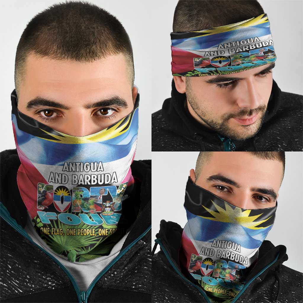 Antigua and Barbuda Independence Day Neck Gaiter 44th Anniversary One Flag One People One Spirit - Wonder Print Shop
