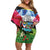 Antigua and Barbuda Independence Day Off Shoulder Short Dress 44th Anniversary One Flag One People One Spirit - Wonder Print Shop