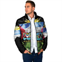 Antigua and Barbuda Independence Day Padded Jacket 44th Anniversary One Flag One People One Spirit - Wonder Print Shop