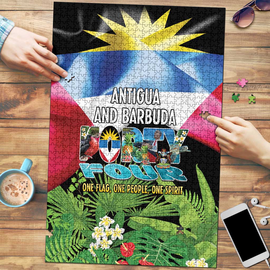 Antigua and Barbuda Independence Day Puzzle 44th Anniversary One Flag One People One Spirit - Wonder Print Shop