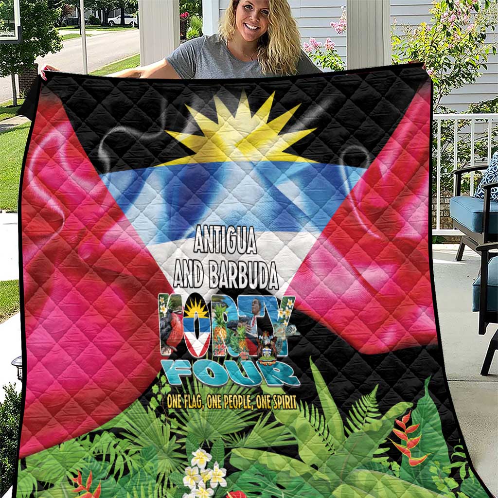 Antigua and Barbuda Independence Day Quilt 44th Anniversary One Flag One People One Spirit - Wonder Print Shop