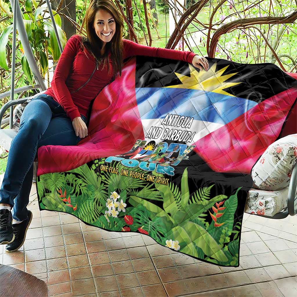 Antigua and Barbuda Independence Day Quilt 44th Anniversary One Flag One People One Spirit - Wonder Print Shop