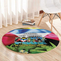Antigua and Barbuda Independence Day Round Carpet 44th Anniversary One Flag One People One Spirit - Wonder Print Shop