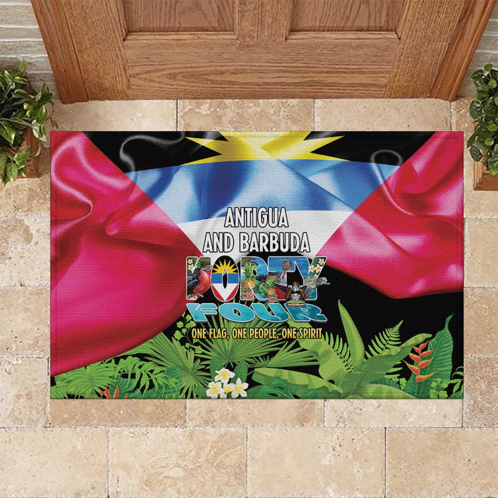 Antigua and Barbuda Independence Day Rubber Doormat 44th Anniversary One Flag One People One Spirit - Wonder Print Shop