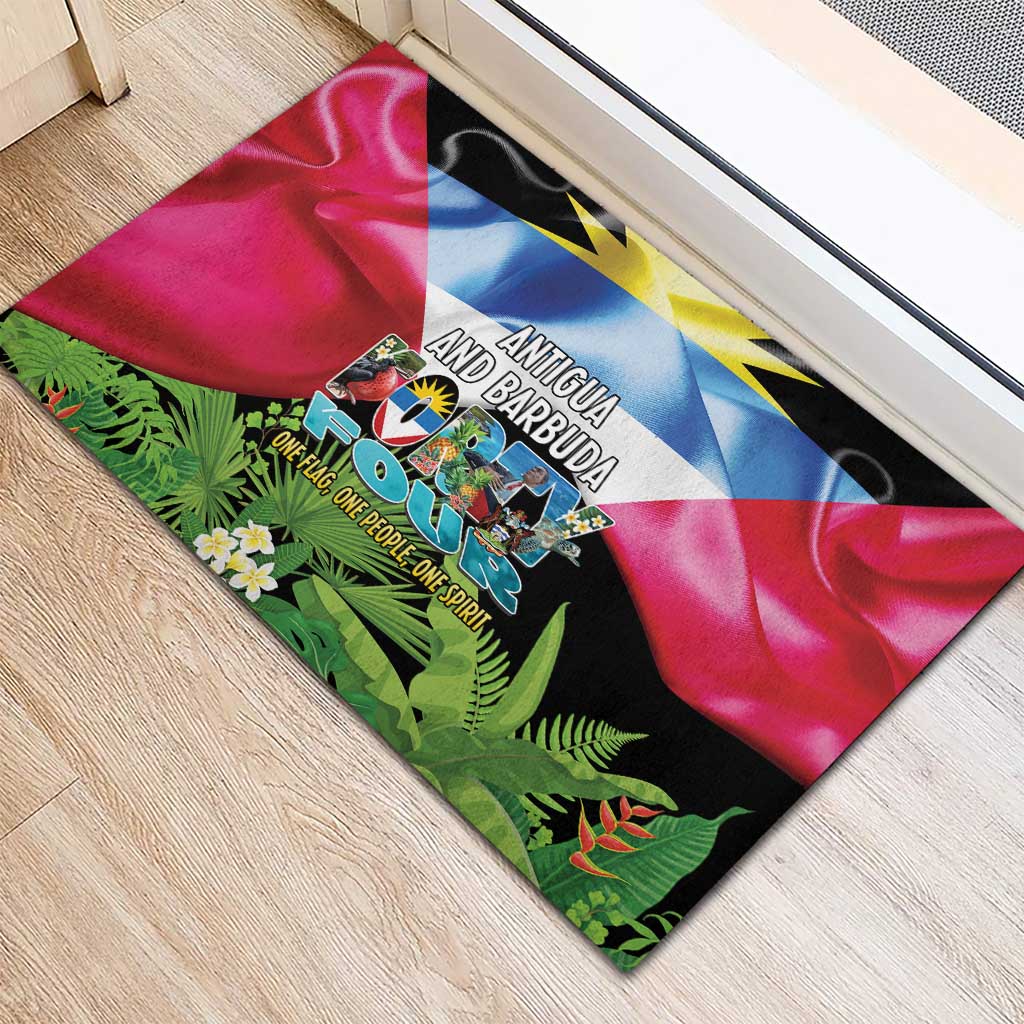 Antigua and Barbuda Independence Day Rubber Doormat 44th Anniversary One Flag One People One Spirit - Wonder Print Shop