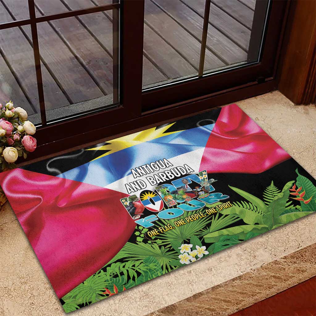 Antigua and Barbuda Independence Day Rubber Doormat 44th Anniversary One Flag One People One Spirit - Wonder Print Shop