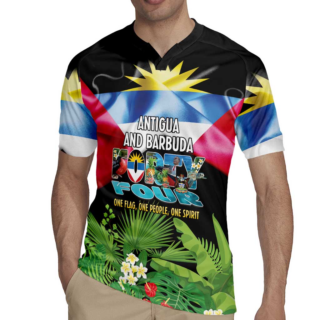 Antigua and Barbuda Independence Day Rugby Jersey 44th Anniversary One Flag One People One Spirit - Wonder Print Shop