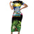 Antigua and Barbuda Independence Day Short Sleeve Bodycon Dress 44th Anniversary One Flag One People One Spirit - Wonder Print Shop