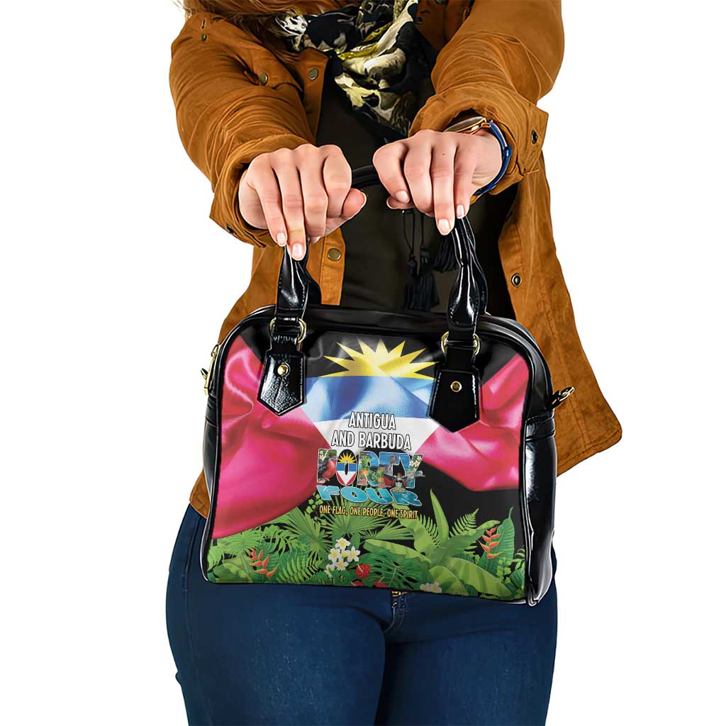 Antigua and Barbuda Independence Day Shoulder Handbag 44th Anniversary One Flag One People One Spirit - Wonder Print Shop