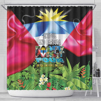Antigua and Barbuda Independence Day Shower Curtain 44th Anniversary One Flag One People One Spirit - Wonder Print Shop