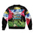Antigua and Barbuda Independence Day Sleeve Zip Bomber Jacket 44th Anniversary One Flag One People One Spirit - Wonder Print Shop