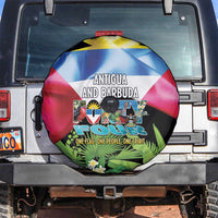 Antigua and Barbuda Independence Day Spare Tire Cover 44th Anniversary One Flag One People One Spirit - Wonder Print Shop