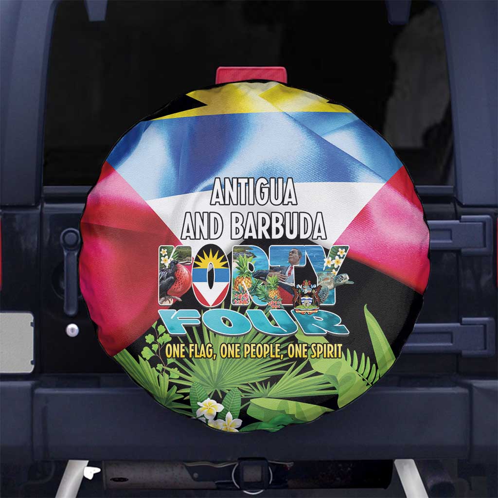 Antigua and Barbuda Independence Day Spare Tire Cover 44th Anniversary One Flag One People One Spirit - Wonder Print Shop