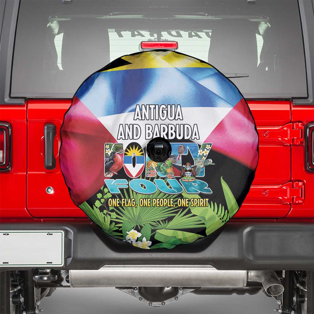 Antigua and Barbuda Independence Day Spare Tire Cover 44th Anniversary One Flag One People One Spirit - Wonder Print Shop