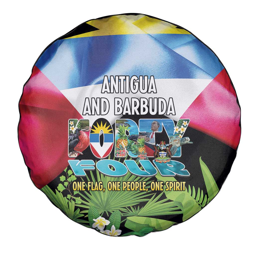 Antigua and Barbuda Independence Day Spare Tire Cover 44th Anniversary One Flag One People One Spirit - Wonder Print Shop