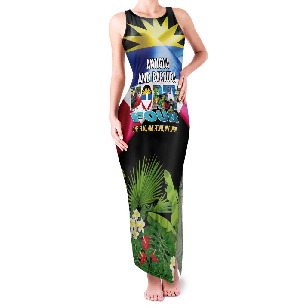 Antigua and Barbuda Independence Day Tank Maxi Dress 44th Anniversary One Flag One People One Spirit - Wonder Print Shop
