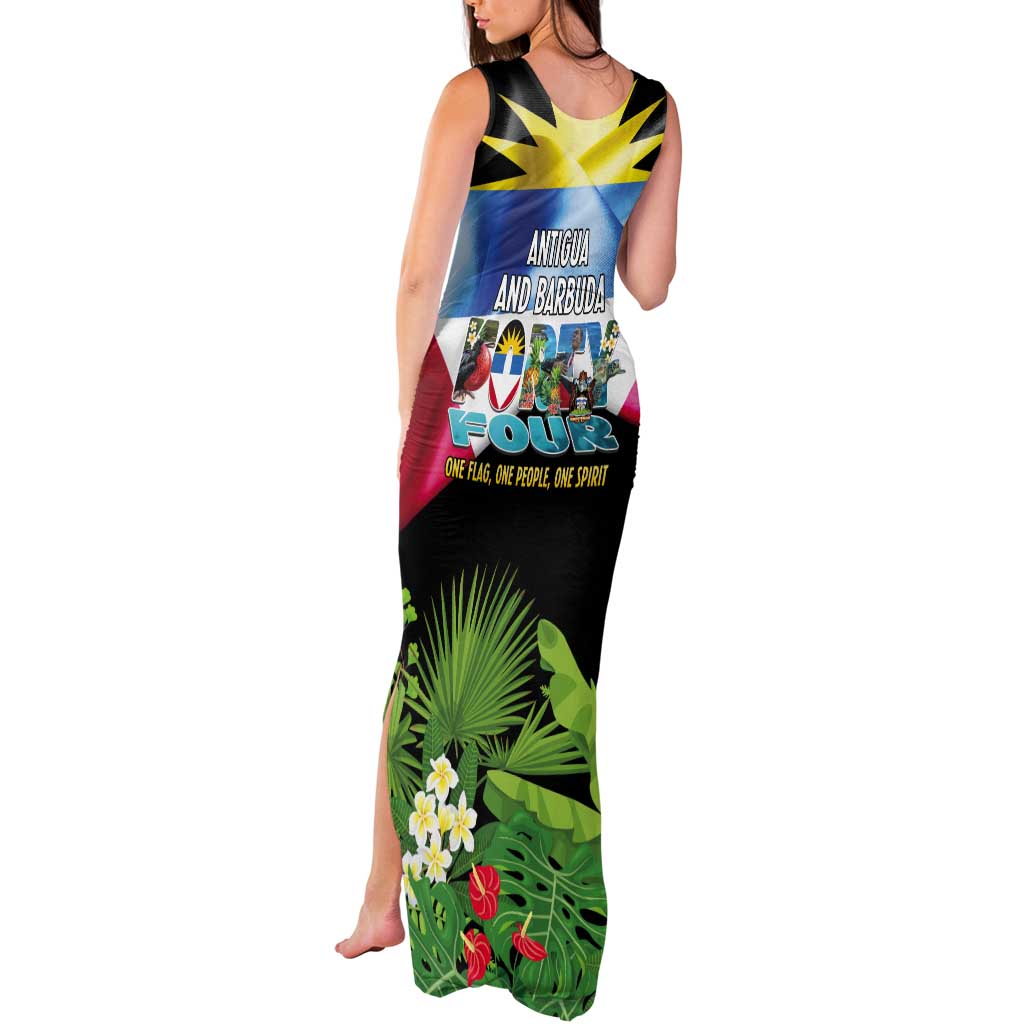 Antigua and Barbuda Independence Day Tank Maxi Dress 44th Anniversary One Flag One People One Spirit - Wonder Print Shop