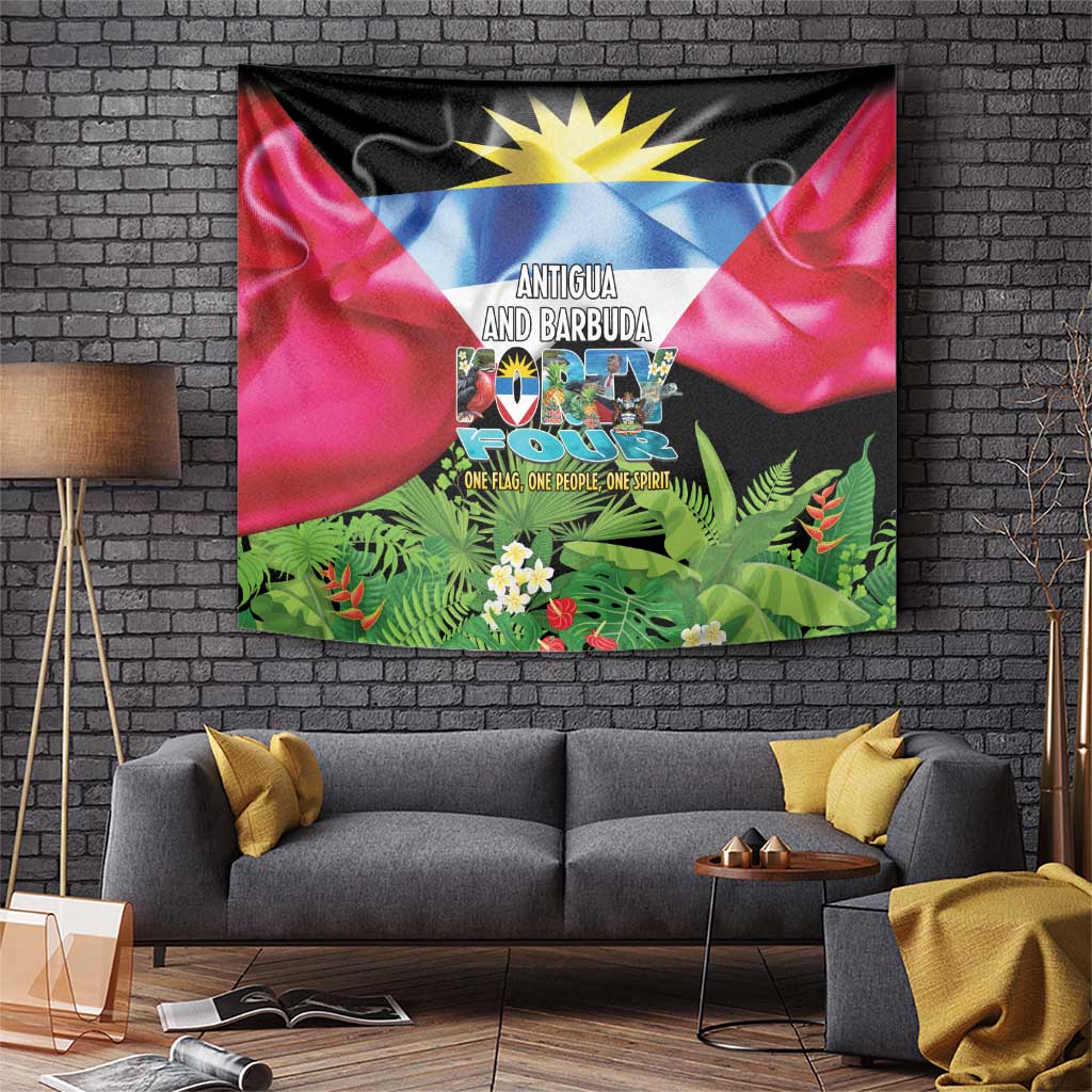 Antigua and Barbuda Independence Day Tapestry 44th Anniversary One Flag One People One Spirit - Wonder Print Shop
