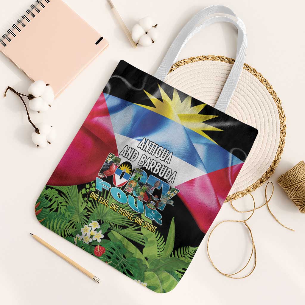 Antigua and Barbuda Independence Day Tote Bag 44th Anniversary One Flag One People One Spirit - Wonder Print Shop