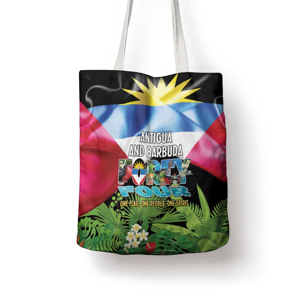 Antigua and Barbuda Independence Day Tote Bag 44th Anniversary One Flag One People One Spirit - Wonder Print Shop