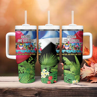 Antigua and Barbuda Independence Day Tumbler With Handle 44th Anniversary One Flag One People One Spirit - Wonder Print Shop
