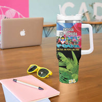 Antigua and Barbuda Independence Day Tumbler With Handle 44th Anniversary One Flag One People One Spirit - Wonder Print Shop