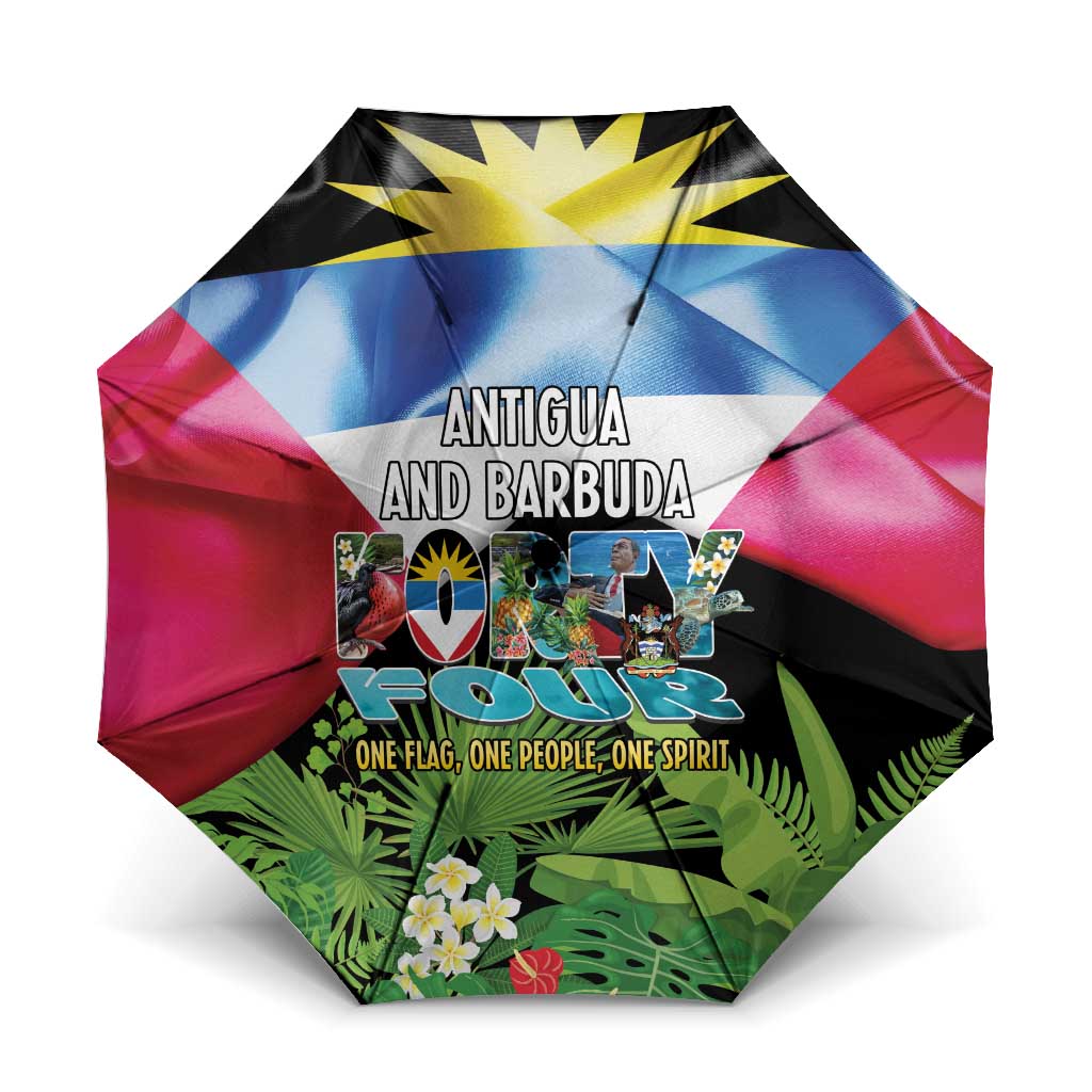 Antigua and Barbuda Independence Day Umbrella 44th Anniversary One Flag One People One Spirit - Wonder Print Shop