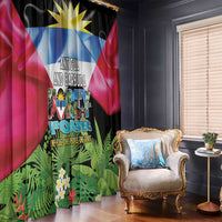 Antigua and Barbuda Independence Day Window Curtain 44th Anniversary One Flag One People One Spirit - Wonder Print Shop