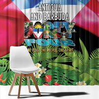 Antigua and Barbuda Independence Day Window Curtain 44th Anniversary One Flag One People One Spirit - Wonder Print Shop