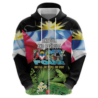 Antigua and Barbuda Independence Day Zip Hoodie 44th Anniversary One Flag One People One Spirit - Wonder Print Shop