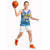 Barbados Independence Day Basketball Jersey Gold Trident and Flying Fish - Wonder Print Shop