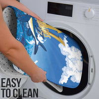 Barbados Independence Day Bathroom Set Gold Trident and Flying Fish - Wonder Print Shop