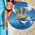 Barbados Independence Day Beach Blanket Gold Trident and Flying Fish - Wonder Print Shop