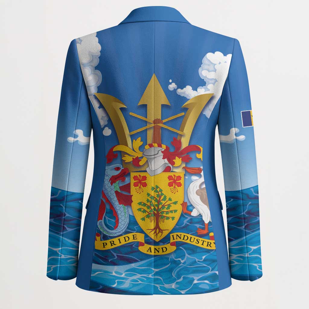 Barbados Independence Day Blazer Gold Trident and Flying Fish - Wonder Print Shop