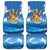 Barbados Independence Day Car Mats Gold Trident and Flying Fish - Wonder Print Shop