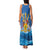 Barbados Independence Day Family Matching Tank Maxi Dress and Hawaiian Shirt Gold Trident and Flying Fish - Wonder Print Shop