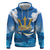 Barbados Independence Day Hoodie Gold Trident and Flying Fish - Wonder Print Shop