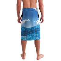 Barbados Independence Day Lavalava Gold Trident and Flying Fish - Wonder Print Shop