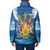 Barbados Independence Day Padded Jacket Gold Trident and Flying Fish - Wonder Print Shop
