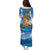 Barbados Independence Day Puletasi Gold Trident and Flying Fish - Wonder Print Shop