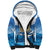 Barbados Independence Day Sherpa Hoodie Gold Trident and Flying Fish - Wonder Print Shop