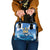 Barbados Independence Day Shoulder Handbag Gold Trident and Flying Fish - Wonder Print Shop