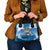 Barbados Independence Day Shoulder Handbag Gold Trident and Flying Fish - Wonder Print Shop