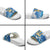 Barbados Independence Day Slide Sandals Gold Trident and Flying Fish - Wonder Print Shop