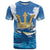 Barbados Independence Day T Shirt Gold Trident and Flying Fish - Wonder Print Shop