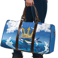 Barbados Independence Day Travel Bag Gold Trident and Flying Fish - Wonder Print Shop