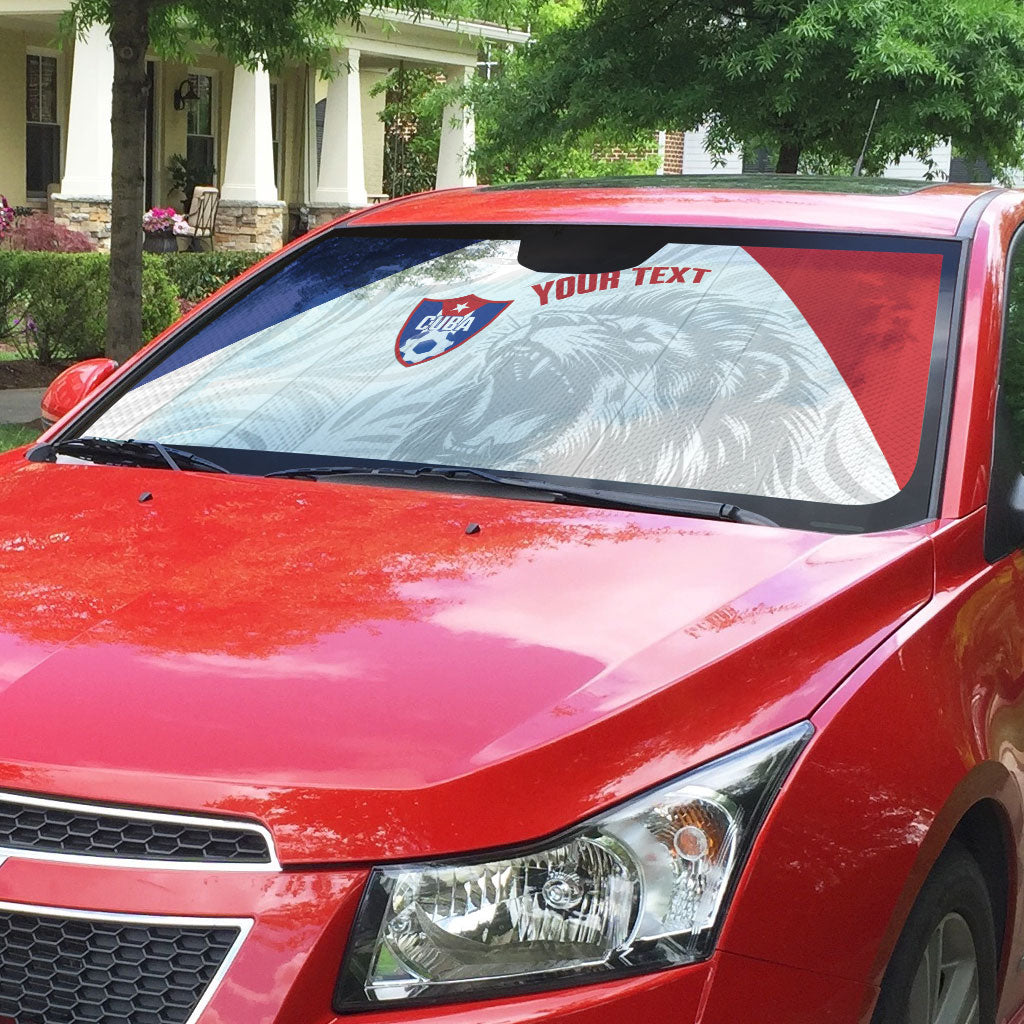 Cuba Football 2026 Custom Auto Sun Shade Vamos Los Leones del Caribe