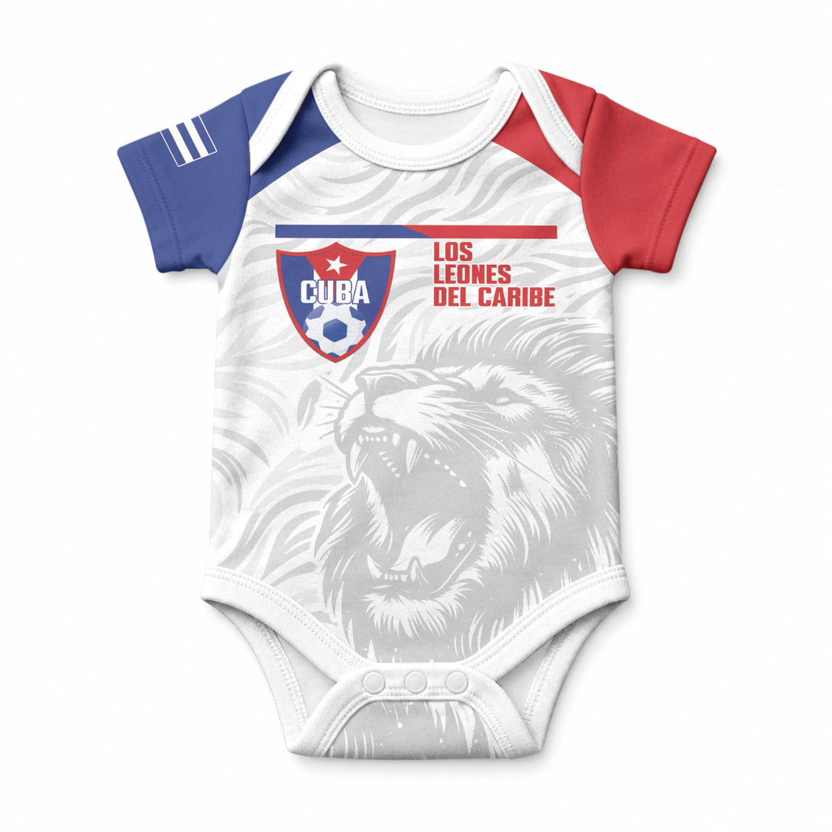 Cuba Football 2026 Custom Baby Onesie Vamos Los Leones del Caribe