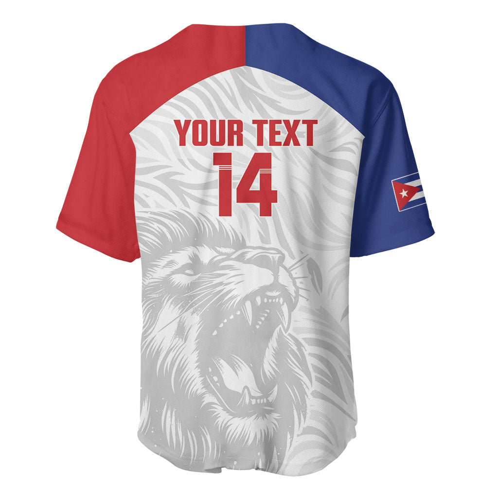 Cuba Football 2026 Custom Baseball Jersey Vamos Los Leones del Caribe